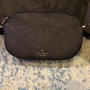 Kate Spade Black Sparkle Wristlet
